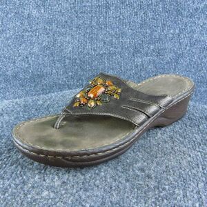 Natural Soul Women's Stance Flip Flop Bronze Synthetic Size 8M‎ Gently Used 2025